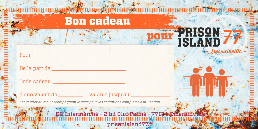 Bon cadeaux - Prison Island 77